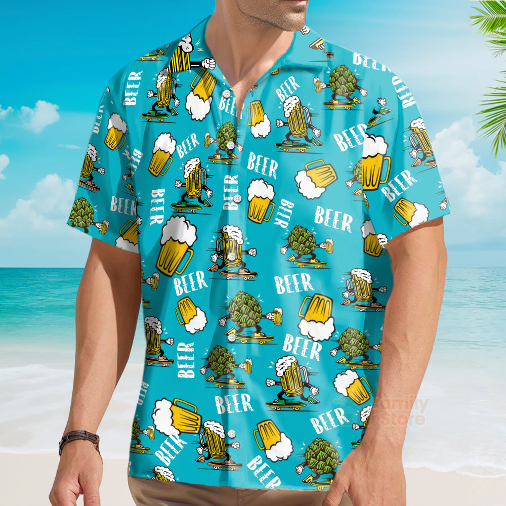 Oktoberfest Beer Lovers Aloha Hawaiian Shirts For Men, Women