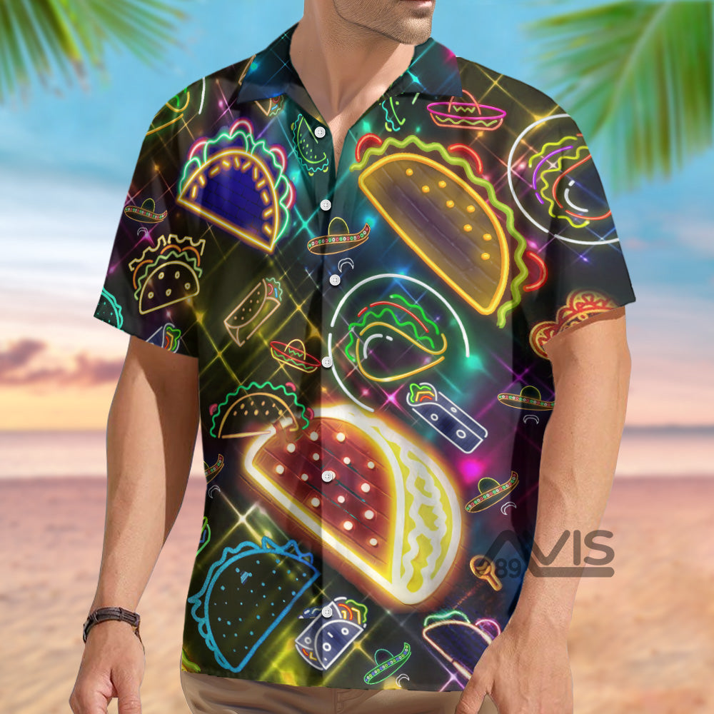 Food On Tuesday God Created Tacos Stunning - Gift For Food Lovers - Hawaiian Shirt