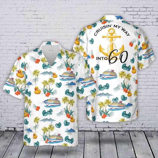 Custom Age Birthday Cruise Vacation Aloha Hawaiian Shirt