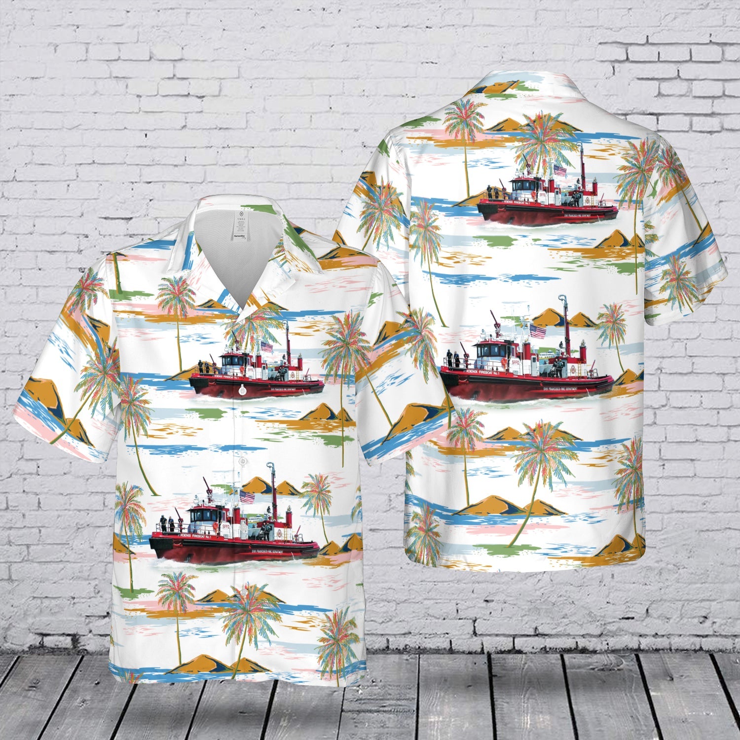 Phoenix Fireboat Hawaiian Shirt
