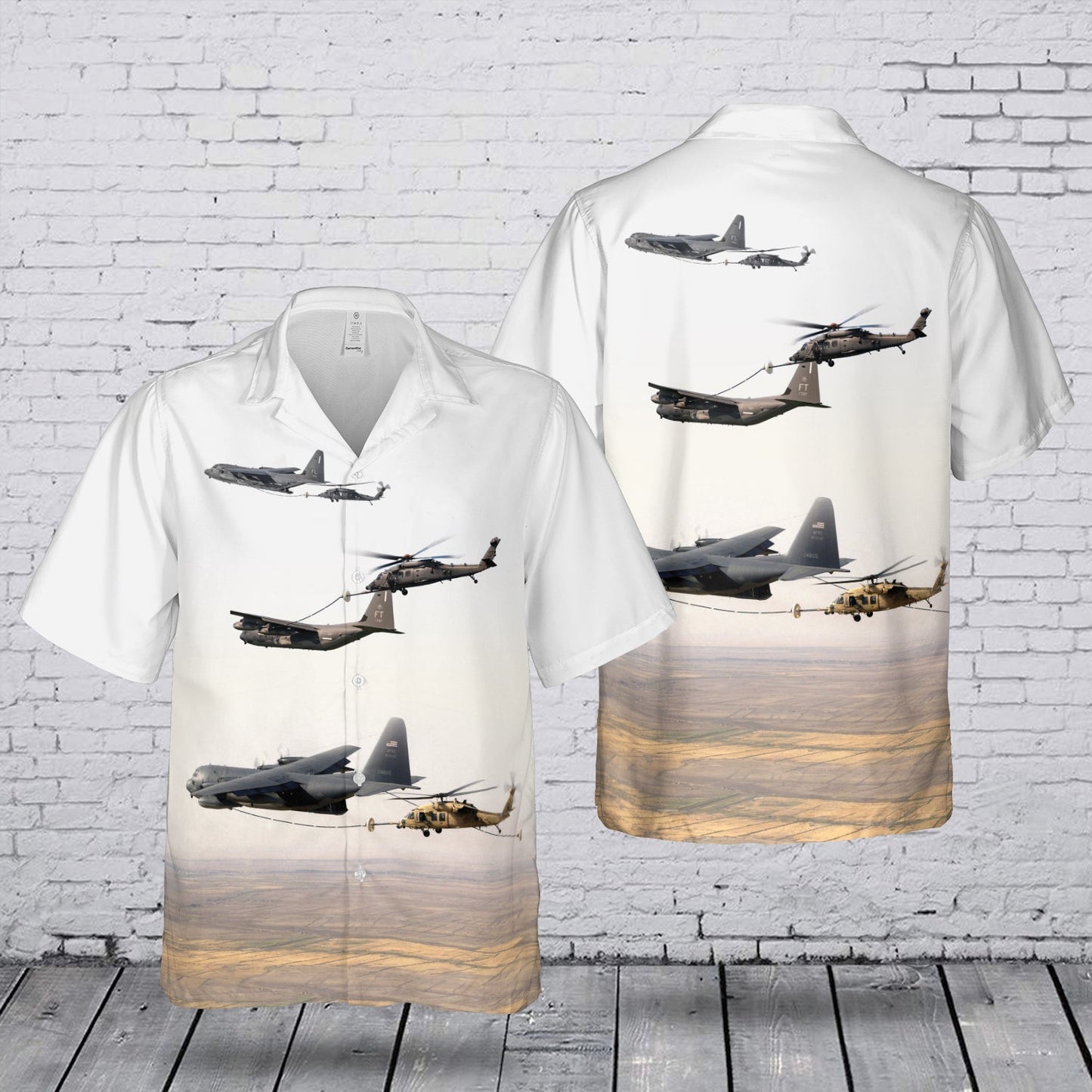 US Air Force (USAF) HH-60G Pave Hawk search and rescue helicopter Hawaiian Shirt