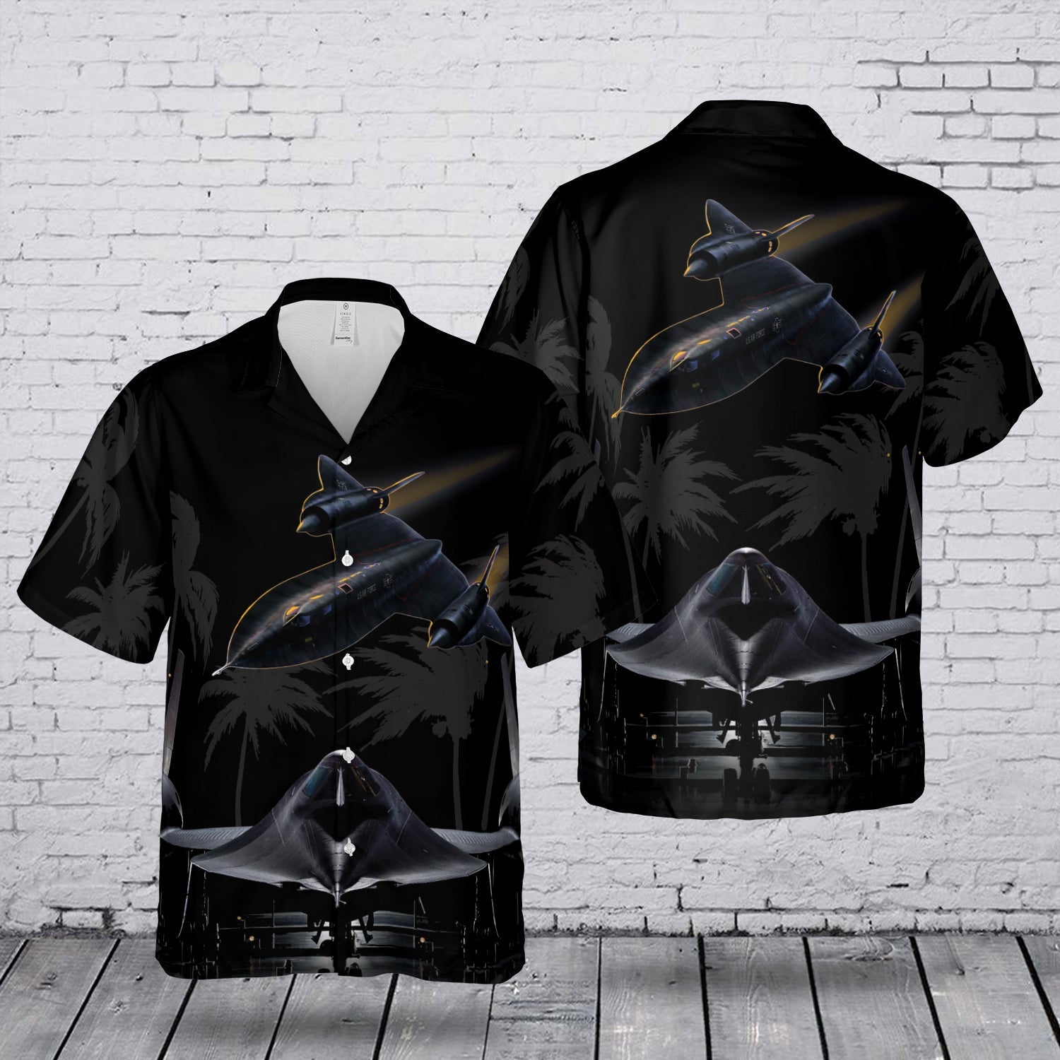 USAF SR-71 Blackbird Hawaiian Shirt