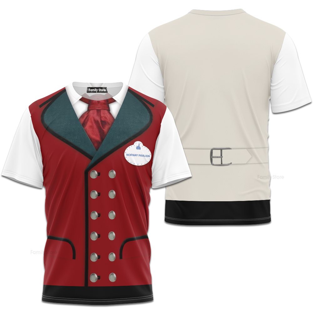 Epcot Norway Pavilion Disney Costume T-shirt For Men