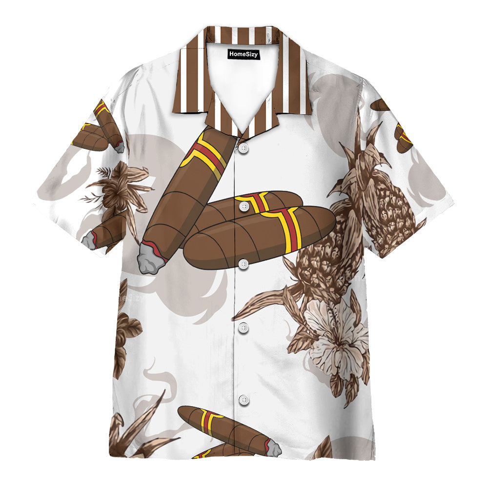 Cigar Men's Button's Up Shirts - Hawaiian Shirt