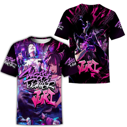 Street fighter 6 Juri Video Game Unisex T-shirt