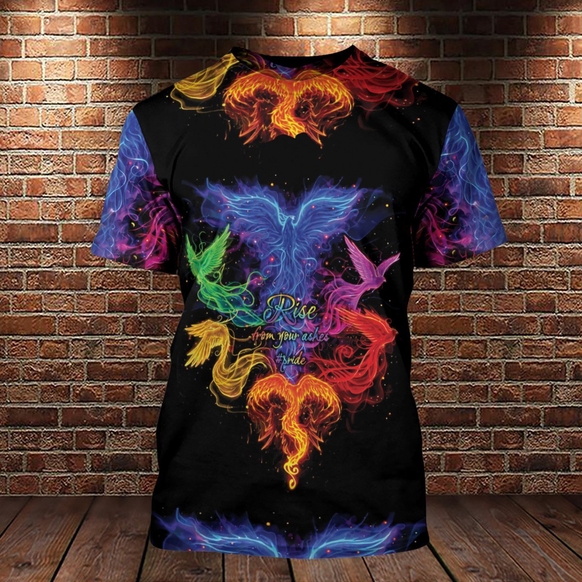 LGBT Pride Shirt Rise From Your Ashes Rainbow Birds T-shirt Hoodie Adult Unisex Full Print
