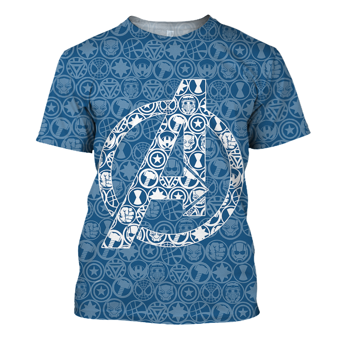 MV T-shirt Avengers Logo Blue 3D Print T-shirt Awesome MV Avengers Hoodie Sweater Tank 2025