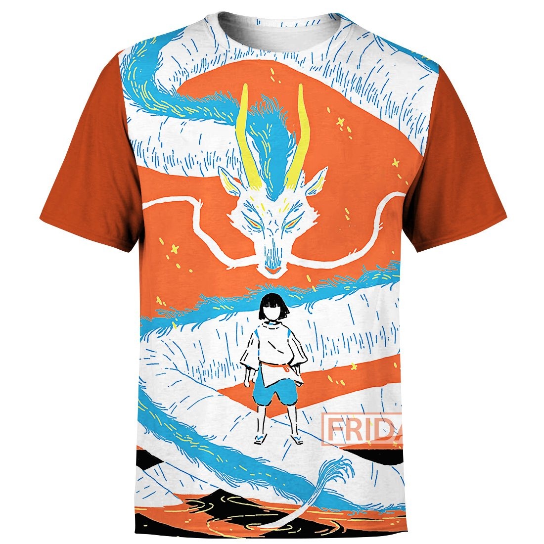 S.Ghibli Hoodie S.Ghibli Spirited Away Haku And Dragon Art 3D T-shirt Amazing S.Ghibli Shirt Sweater Tank