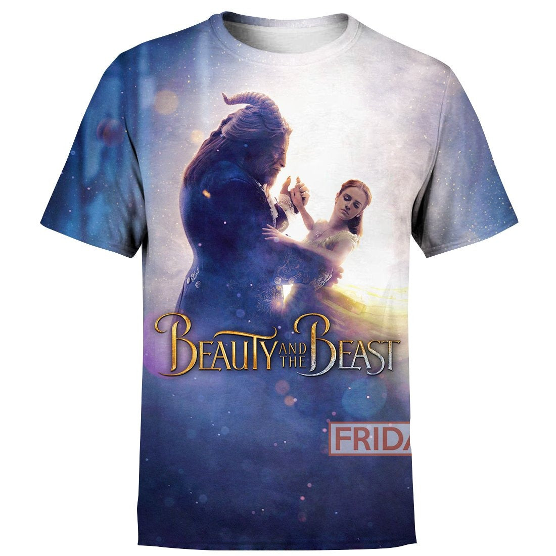 Beauty & The Beast T-shirt Beauty & The Beast Movie Live-action 3D Print T-shirt Awesome DN Hoodie Sweater Tank
