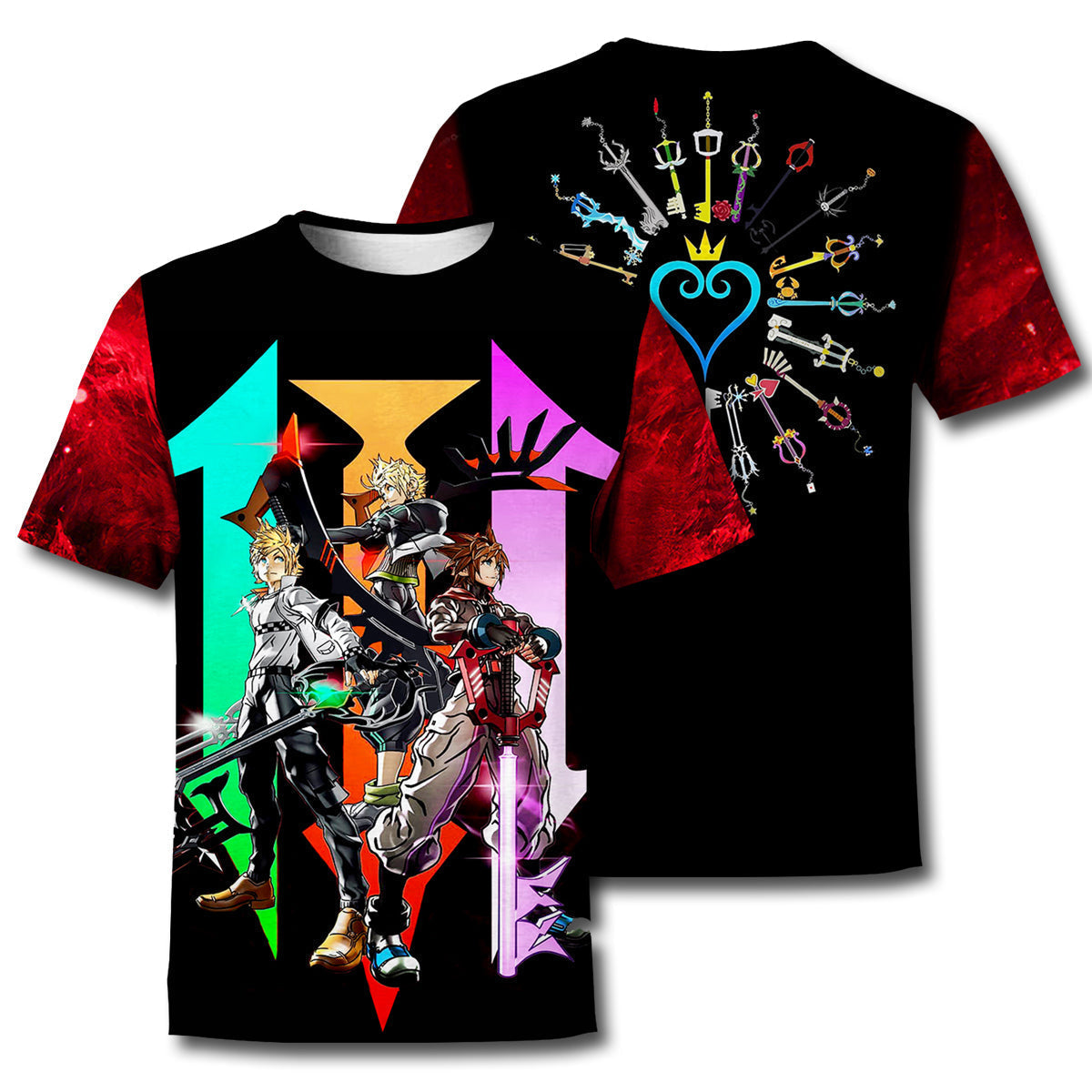 Kingdom Hearts T-shirt 3D Print Kingdom Hearts T-shirt Kingdom Hearts Hoodie Sweater Tank 2024