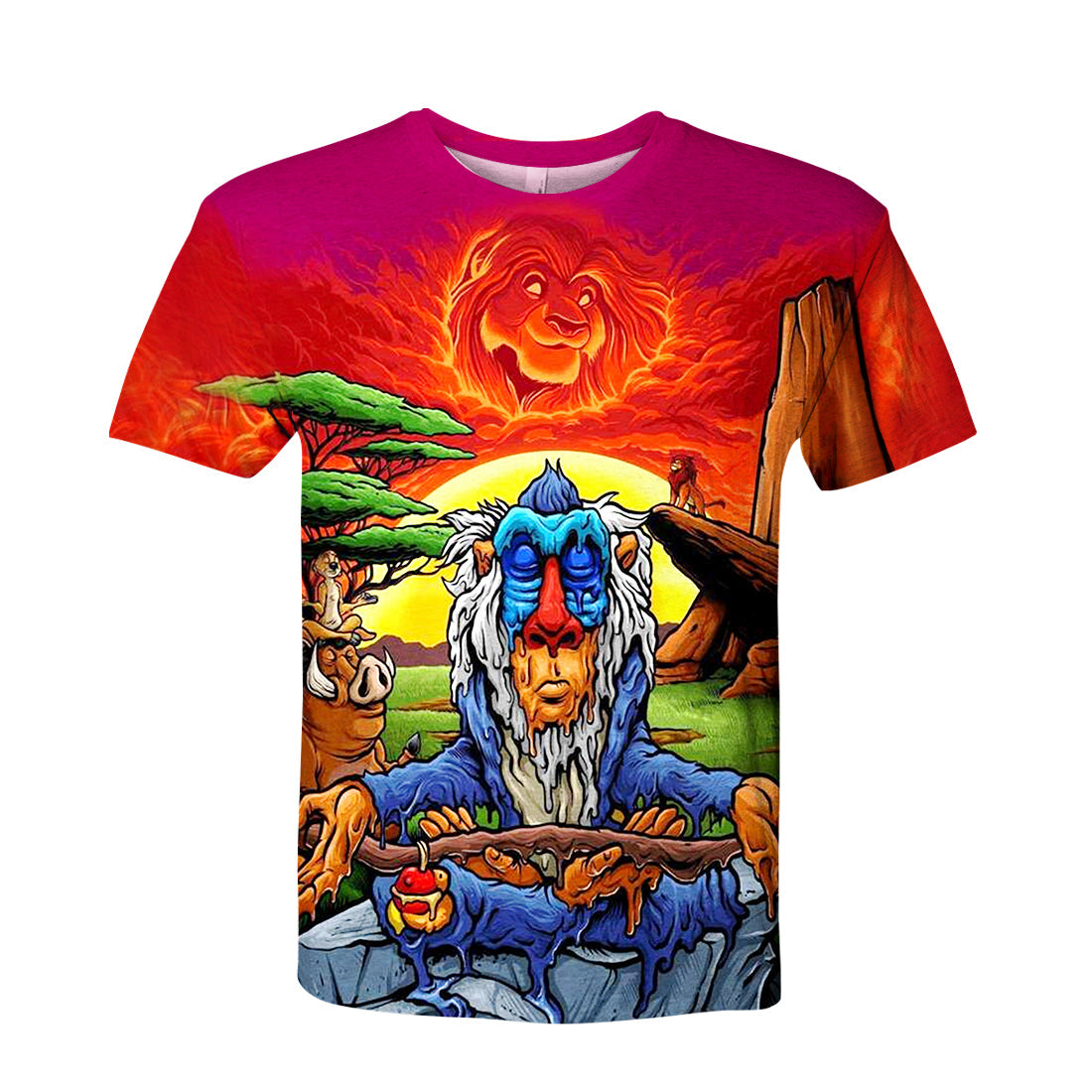 LK T-shirt Mediating Rafiki 3D Print T-shirt Awesome DN Hoodie Sweater Tank