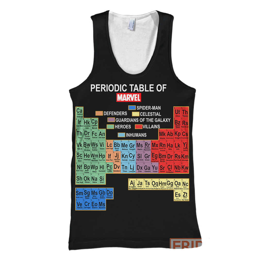 MV Hoodie Periodic Table Of Marvel T-shirt MV Shirt Sweater Tank 2026