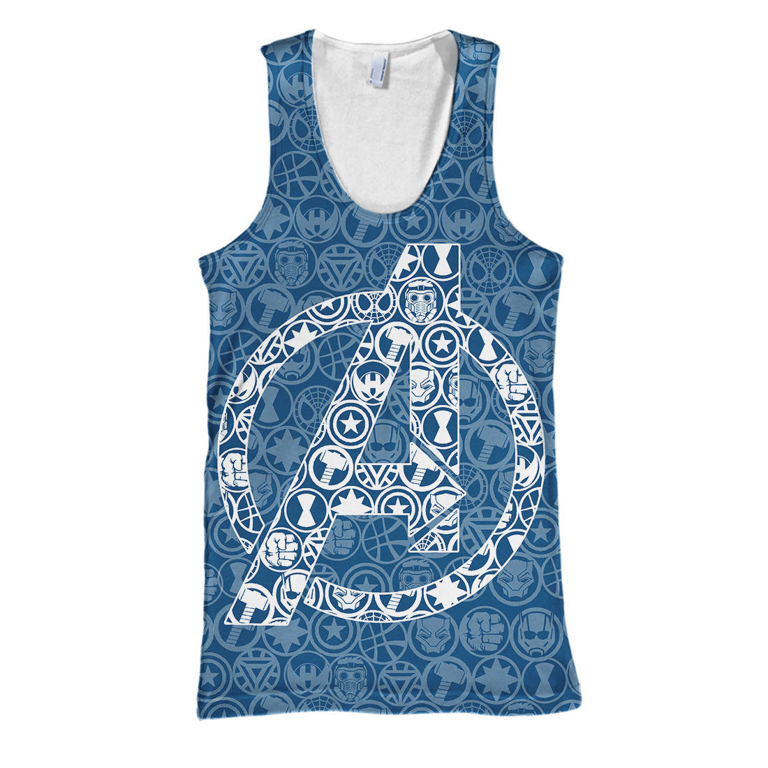 MV T-shirt Avengers Logo Blue 3D Print T-shirt Awesome MV Avengers Hoodie Sweater Tank 2026