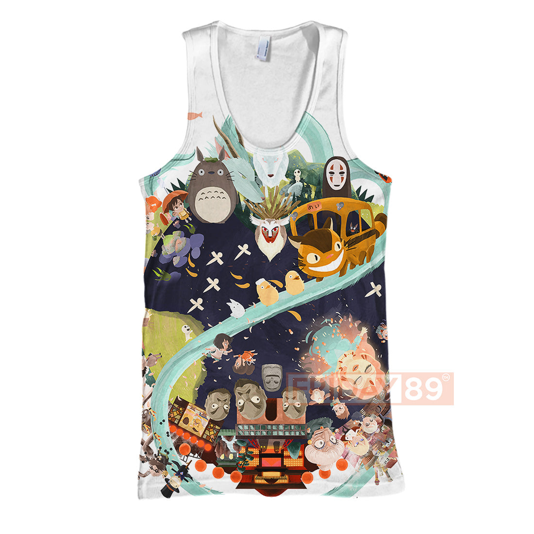 S.Ghibli Hoodie S.Ghibli All Character Adorable Chibi Art Totoro Spirited Away 3D T-shirt Amazing High Quality S.Ghibli Shirt Sweater Tank