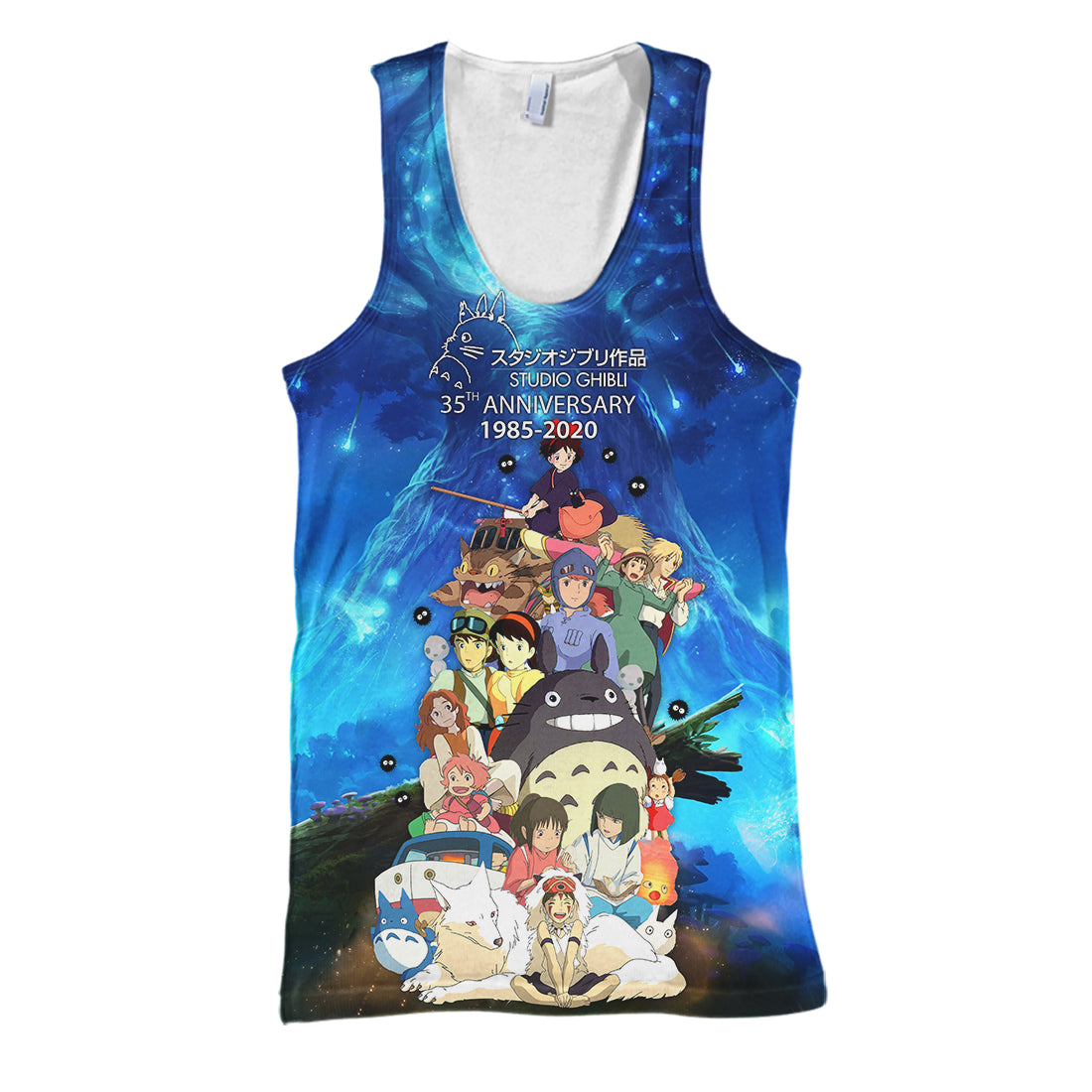 S.Ghibli T-shirt 35 Years Anniversary S.Ghibli 3D Print T-shirt Amazing S.Ghibli Hoodie Sweater Tank