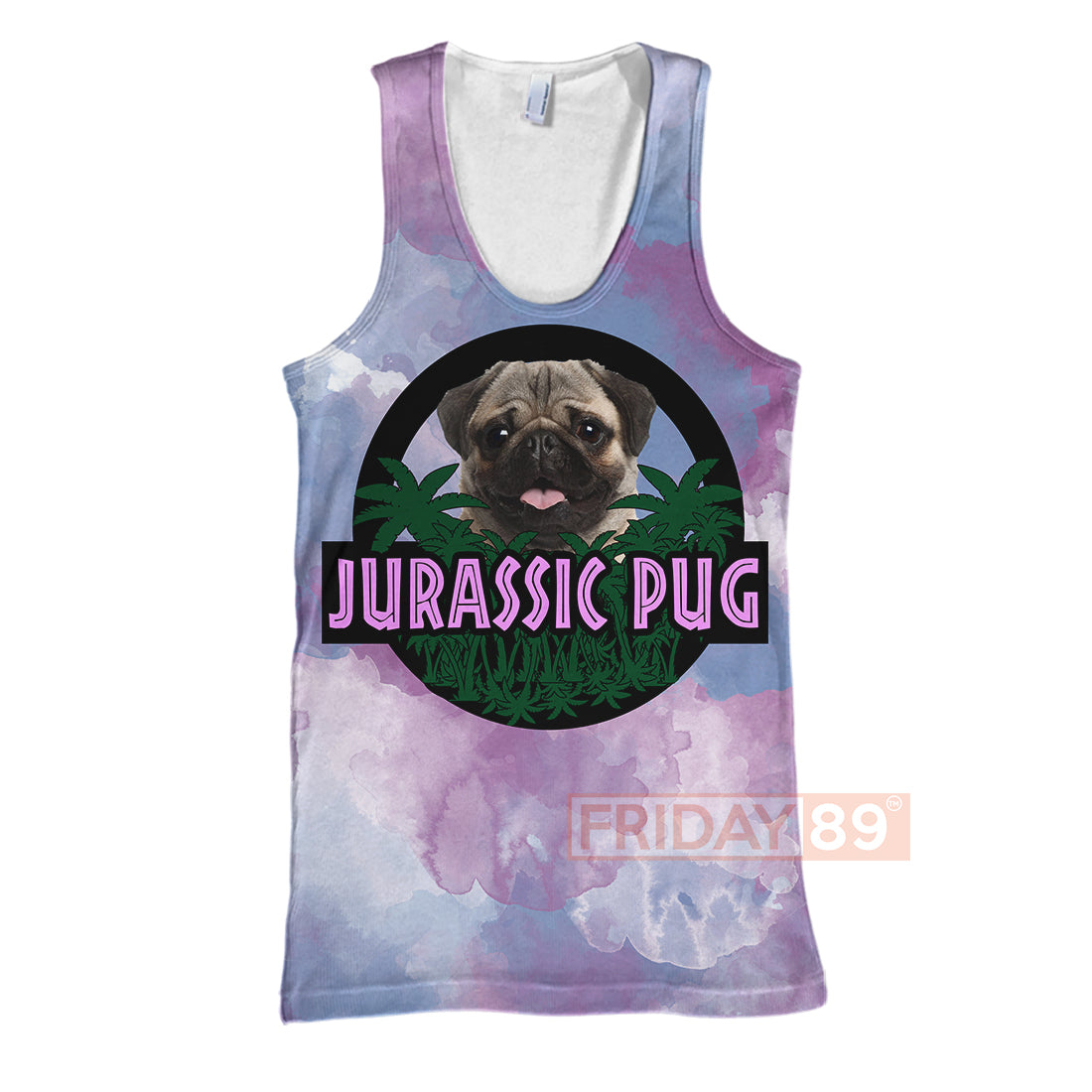 Dog Hoodie Jurassic Pug Tie Dye T-shirt Amazing High Quality Dog Shirt Sweater Tank 2024