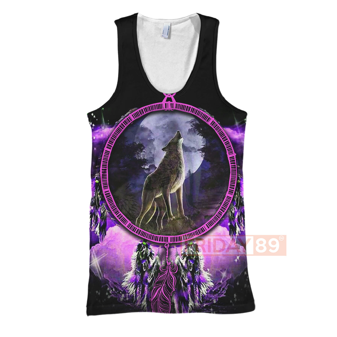 Gifury Wolf Native American Hoodie Native Wolf Dreamcatcher Violet T-shirt Native American Hoodie Sweater Tank 2022