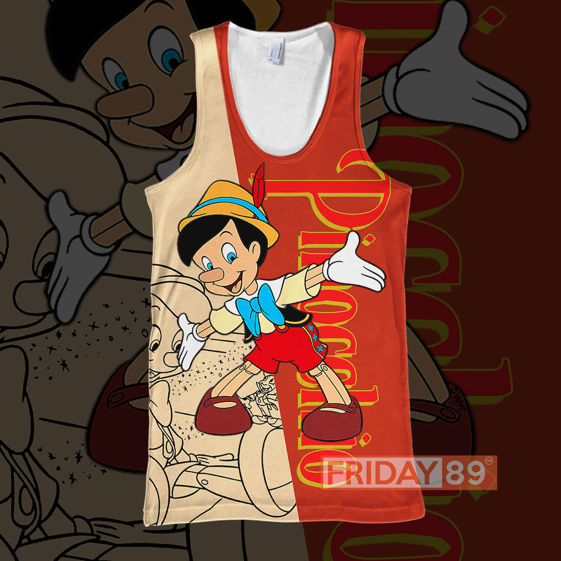 Pinocchio T-shirt Pinocchio Disney T-shirt Awesome DN Hoodie Sweater Tank