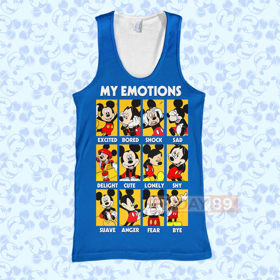 DN MK Mouse T-shirt MK Mouse My Emotions Don't Feel Like Being An  T-shirt Amazing DN Hoodie Sweater Tank