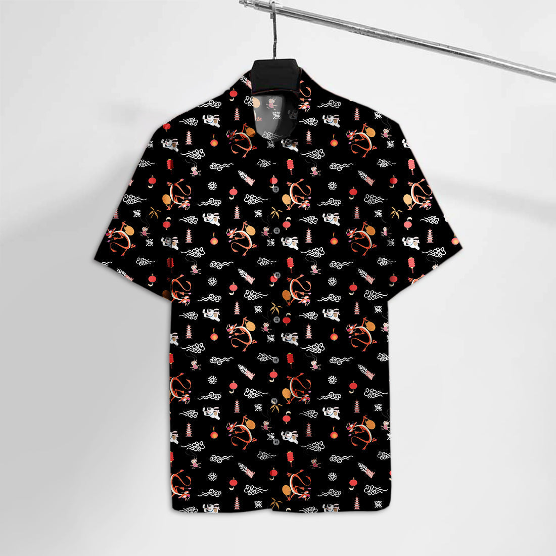 Mulan Hawaiian Shirt Mulan Mushu Dragon Cri-Kee Hawaii Tshirt Amazing High Quality DN Aloha Shirt