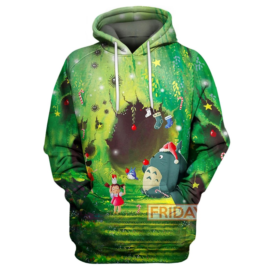My Neighbor Totoro T-shirt Totoro Merry Christmas T-shirt Cute My Neighbor Totoro Hoodie Sweater Tank