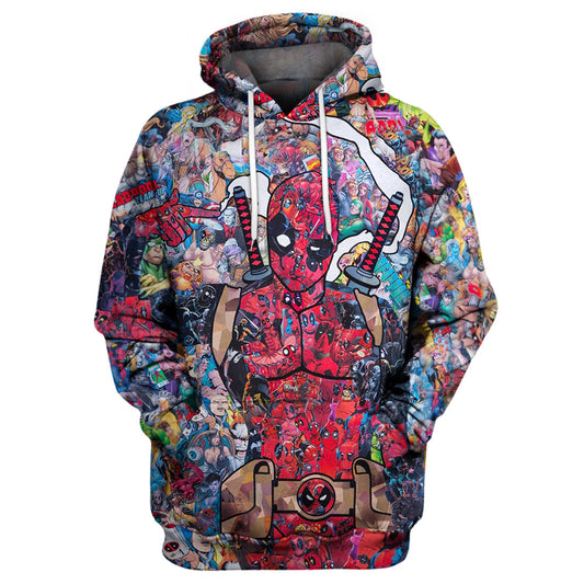 MV Hoodie Dead Pool Art 3D Print T-shirt Awesome Dead Pool MV Shirt Sweater Tank