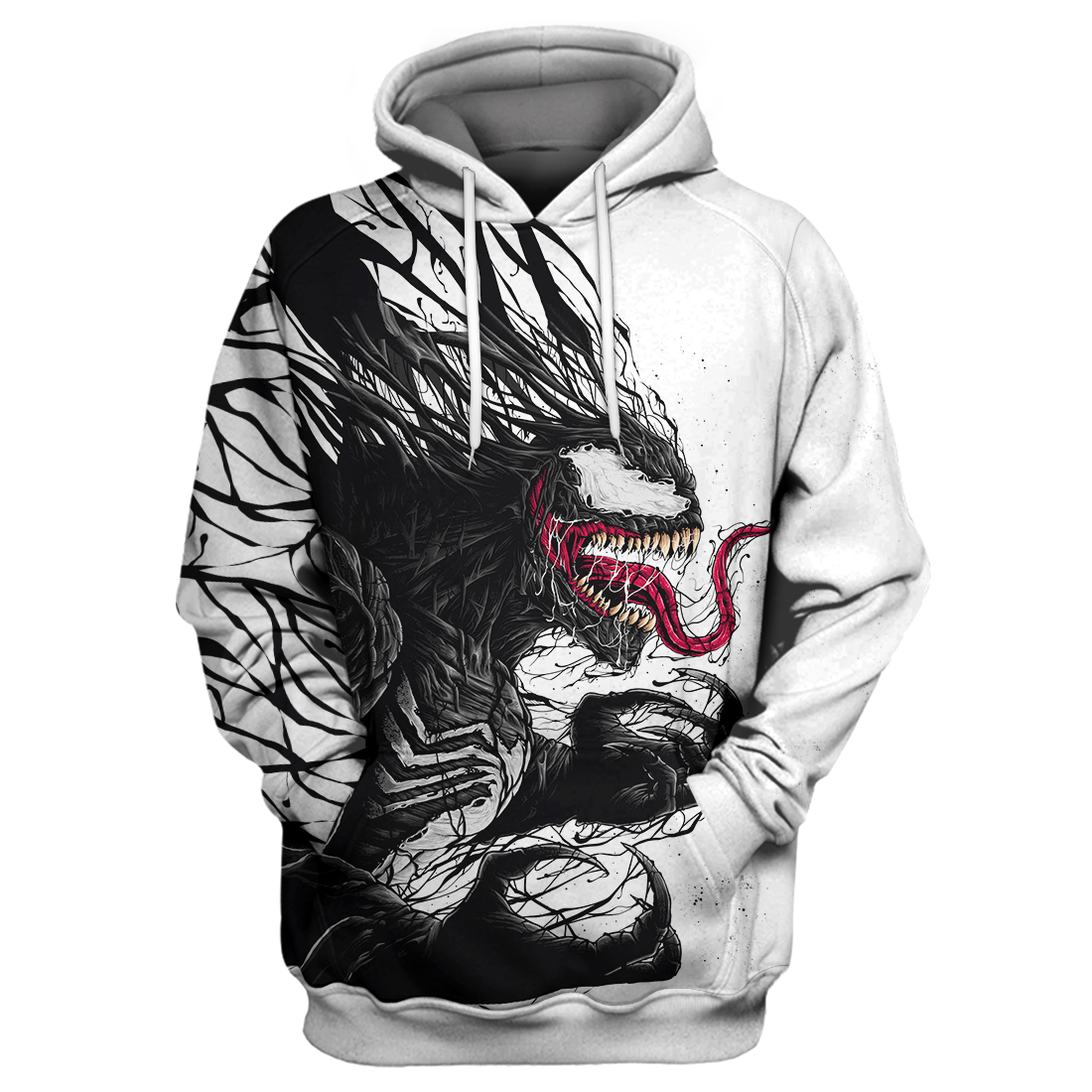 Venom Hoodie Black & White  New Carnage T Shirt MV Venom Shirt Sweater Tank