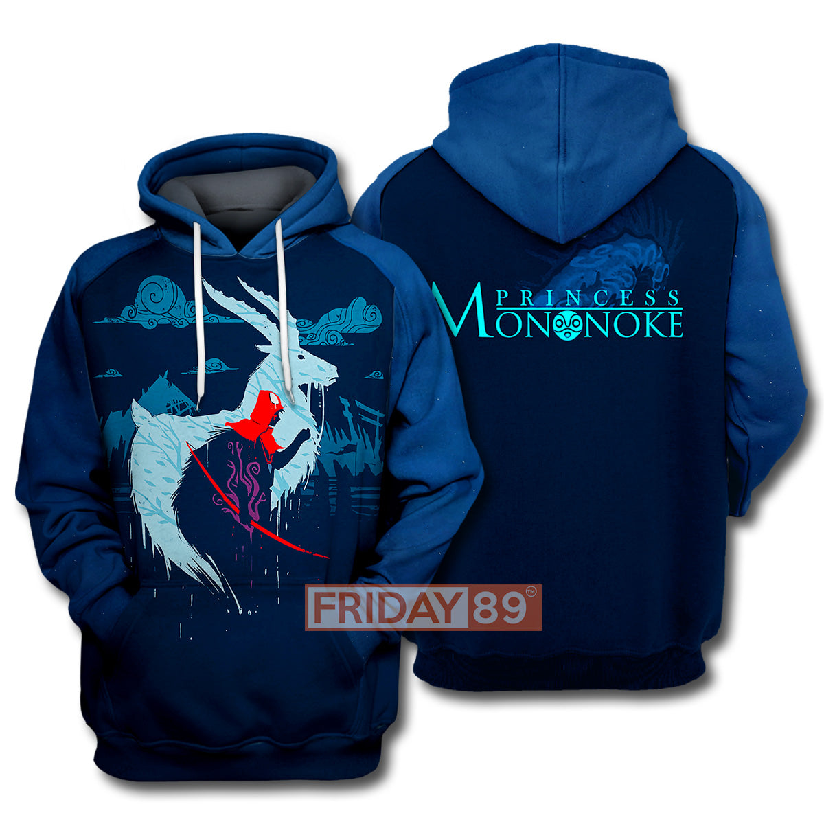 S.Ghibli Hoodie S.Ghibli Couple Princess Mononoke Ashitaka Art 3D T-shirt Awesome High Quality S.Ghibli Shirt Sweater Tank