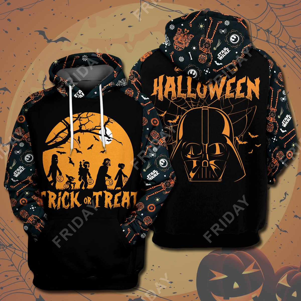 SW T-shirt Trick Or Treat Hapy Halloween T-shirt High Quality SW Halloween Hoodie Sweater Tank