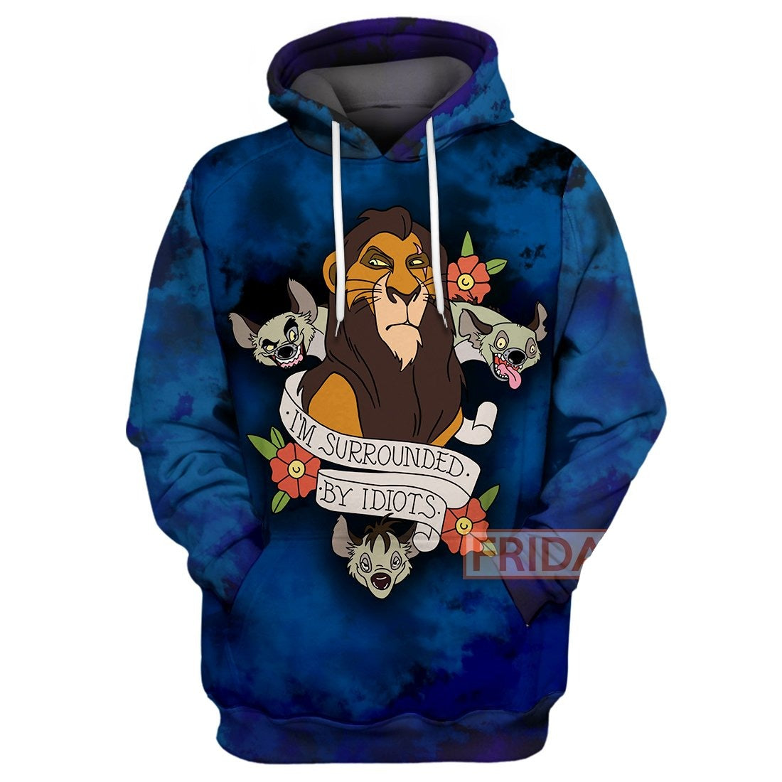DN LK T-shirt I'm Surrounded By Idiots Scar T-shirt Amazing DN LK Hoodie Sweater Tank