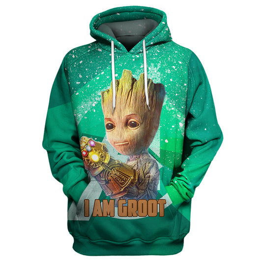 MV Hoodie I Am Groot 3D Print T-shirt Awesome MV Shirt Sweater Tank