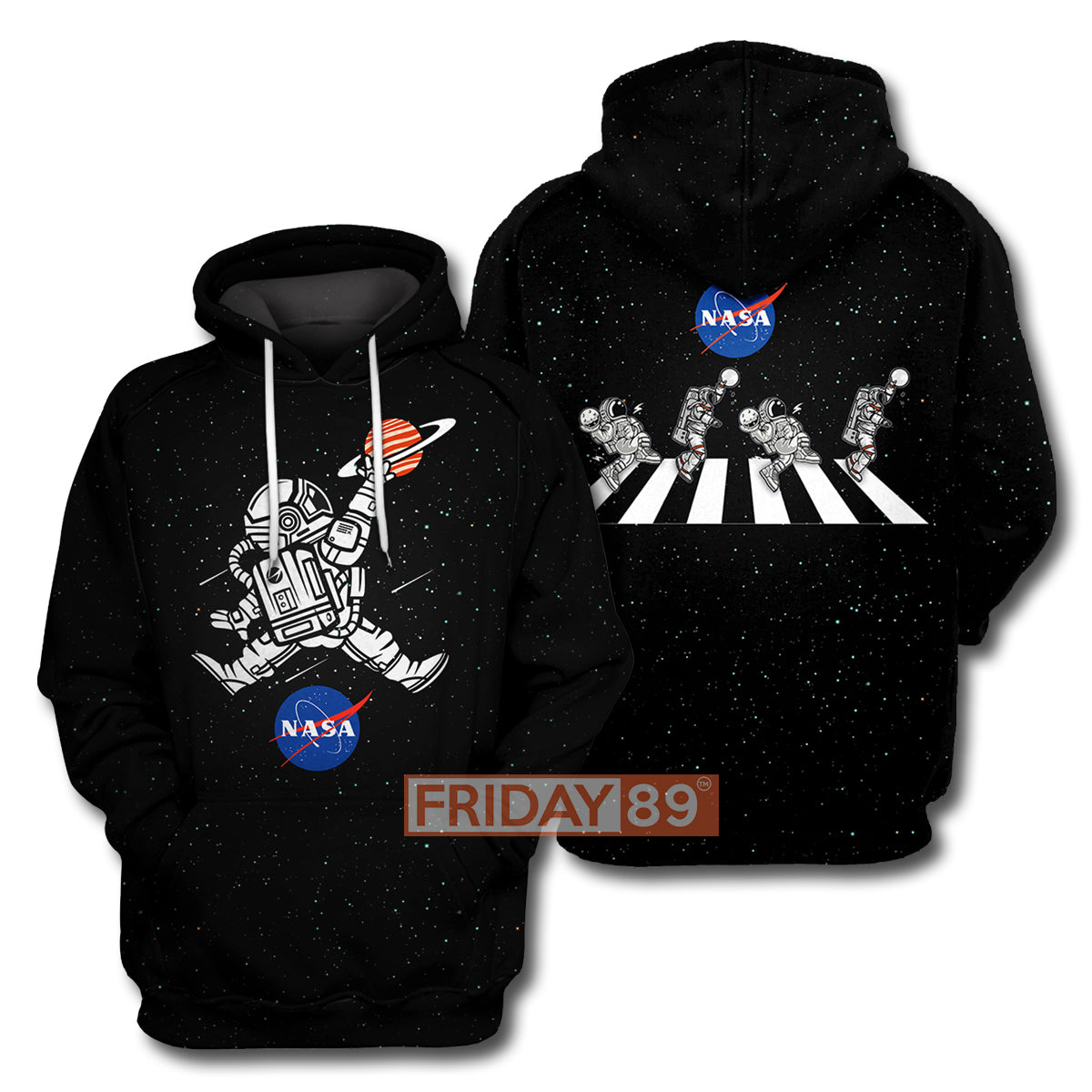 NASA T-shirt Astronaut Basketball League Slam Dunk NASA Black T-shirt NASA Hoodie Sweater Tank
