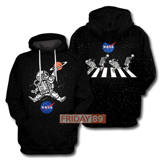 NASA T-shirt Astronaut Basketball League Slam Dunk NASA Black T-shirt NASA Hoodie Sweater Tank