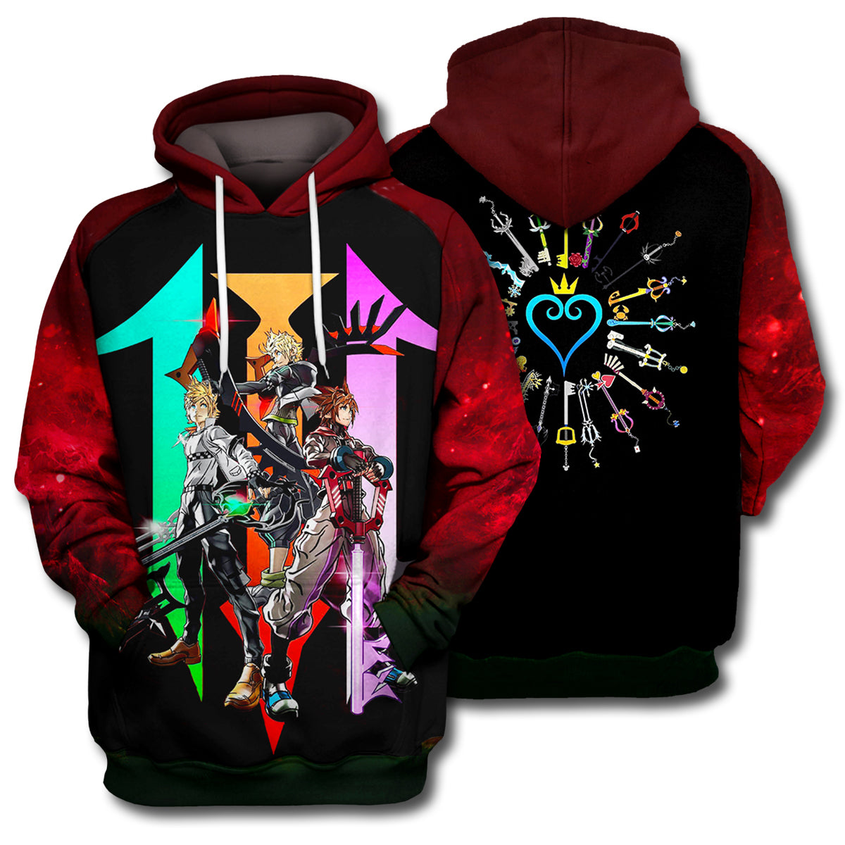 Kingdom Hearts T-shirt 3D Print Kingdom Hearts T-shirt Kingdom Hearts Hoodie Sweater Tank