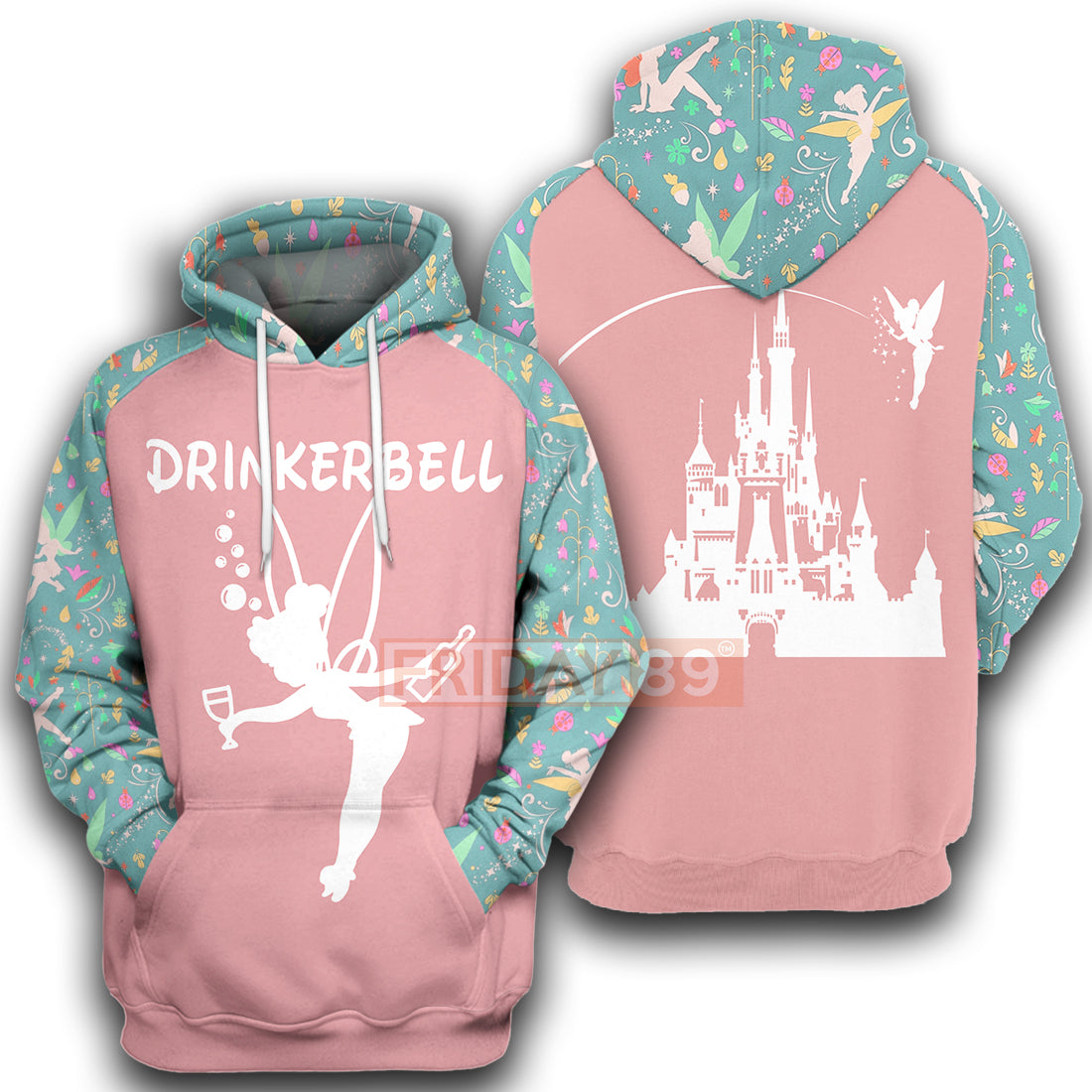 Tinkerbell T-shirt Drinkerbell Drinking Fairy T-shirt Funny DN Hoodie Sweater Tank