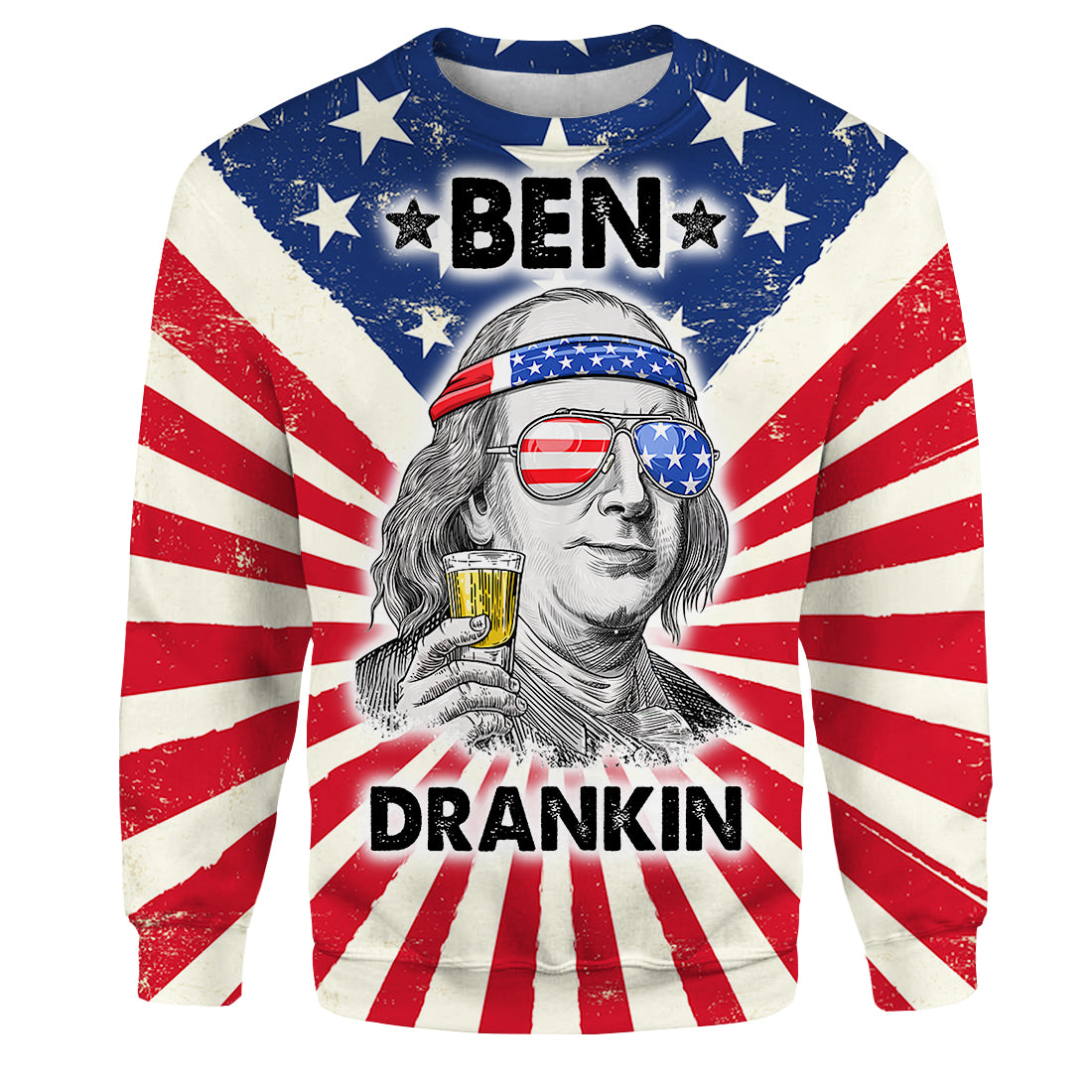 4th Of July Independence Day T-shirt 3D Print Ben Drankin T-shirt Hoodie Adult Full Print