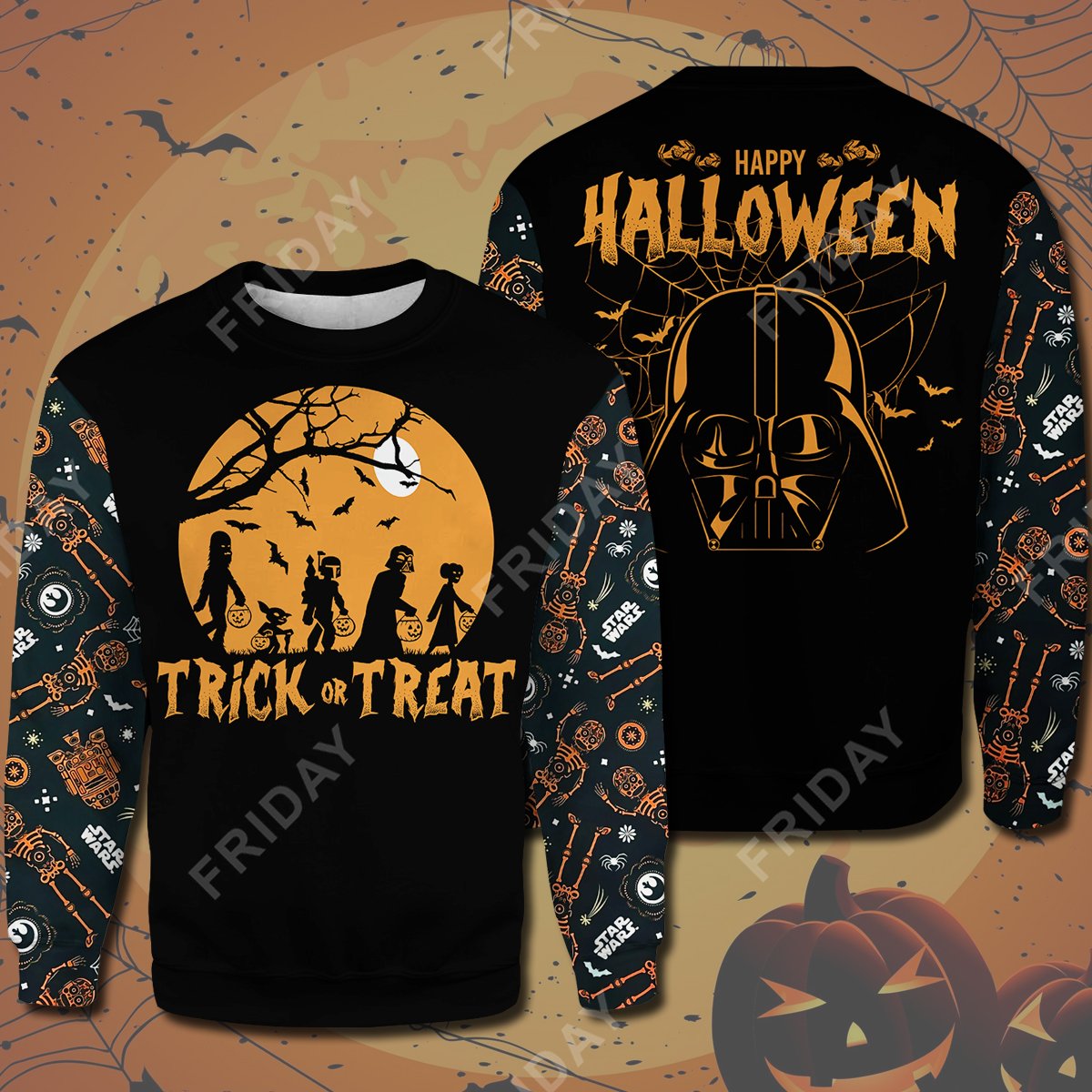 SW T-shirt Trick Or Treat Hapy Halloween T-shirt High Quality SW Halloween Hoodie Sweater Tank 2023