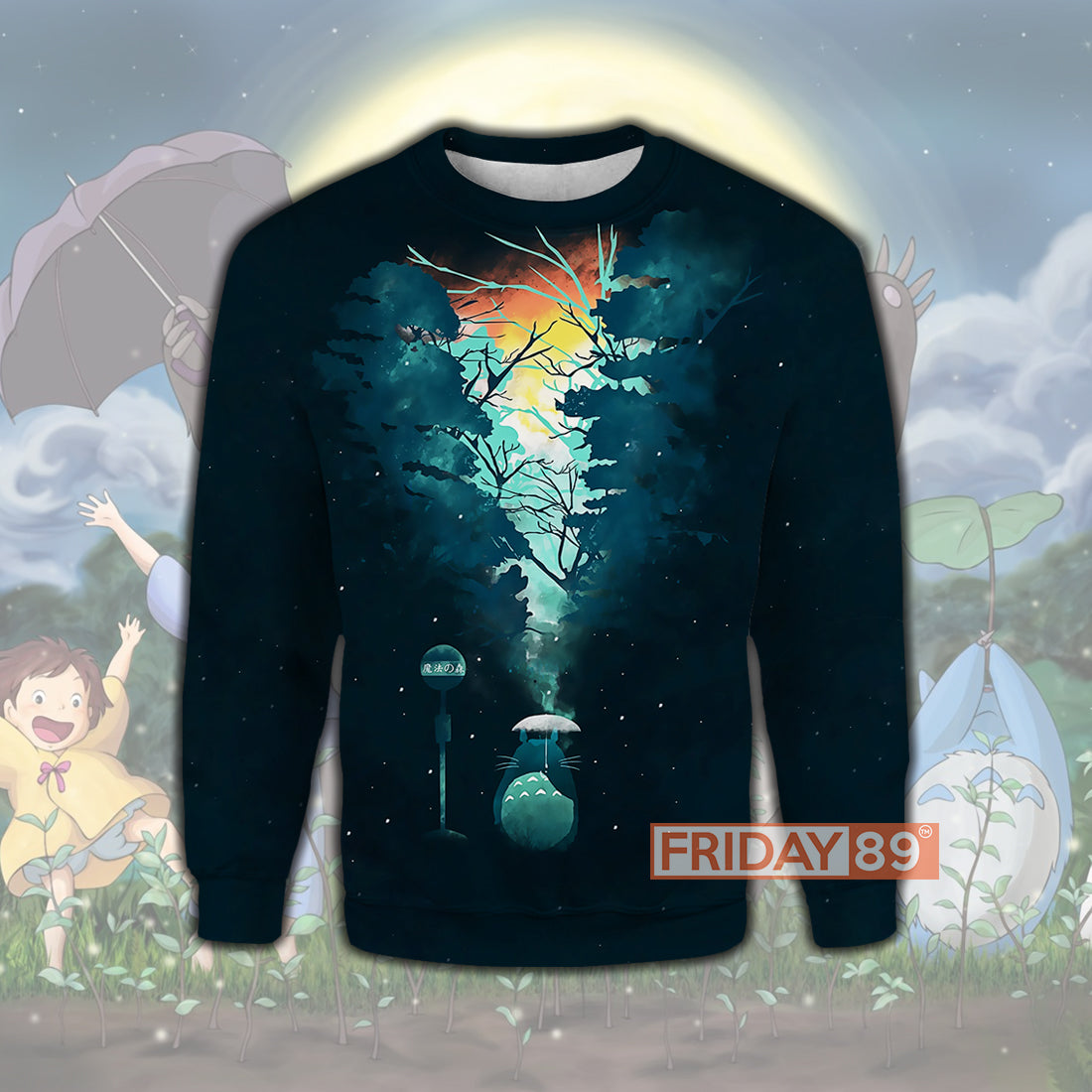 S.Ghibli Hoodie Walk In The Totoro Forest 3D Print T-shirt Awesome High Quality S.Ghibli Totoro T-shirt Sweater Tank