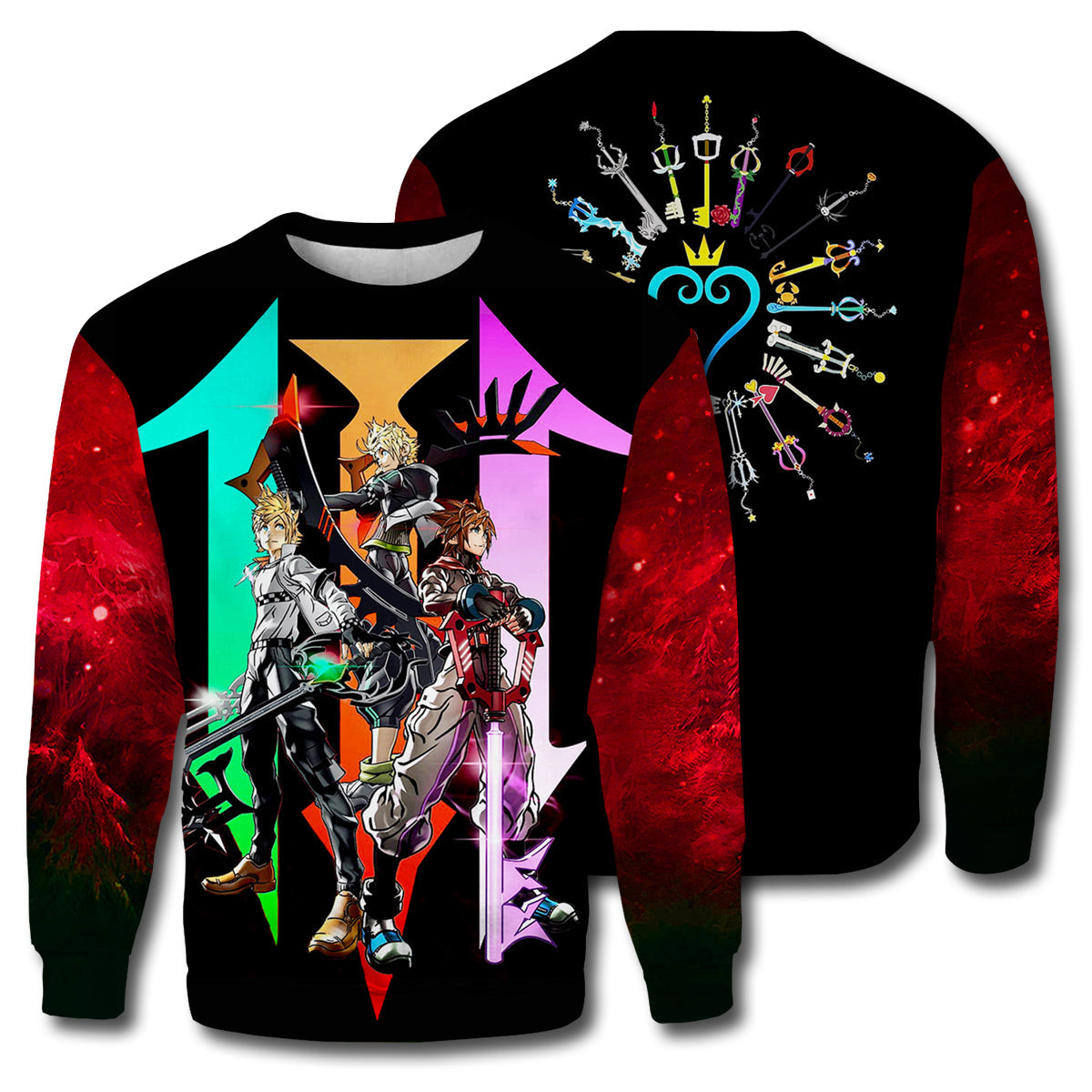 Kingdom Hearts T-shirt 3D Print Kingdom Hearts T-shirt Kingdom Hearts Hoodie Sweater Tank 2023