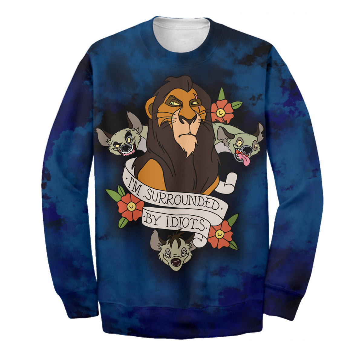 DN LK T-shirt I'm Surrounded By Idiots Scar T-shirt Amazing DN LK Hoodie Sweater Tank