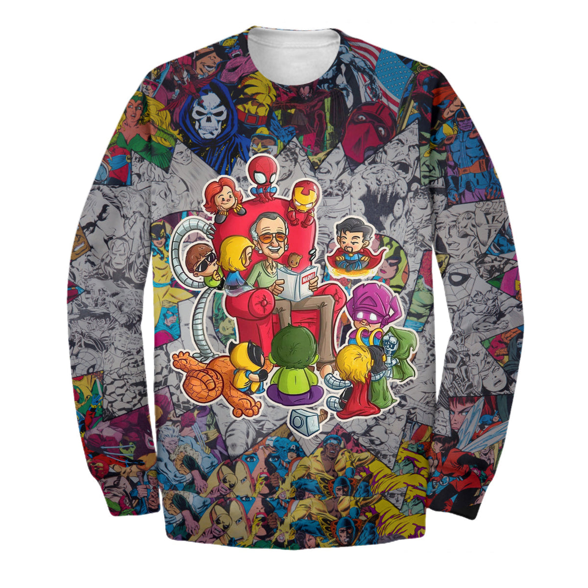 Stan Lee MV Hoodie Stan Lee Heros Art 3D Print T-shirt Awesome Stan Lee MV Shirt Sweater Tank 2024