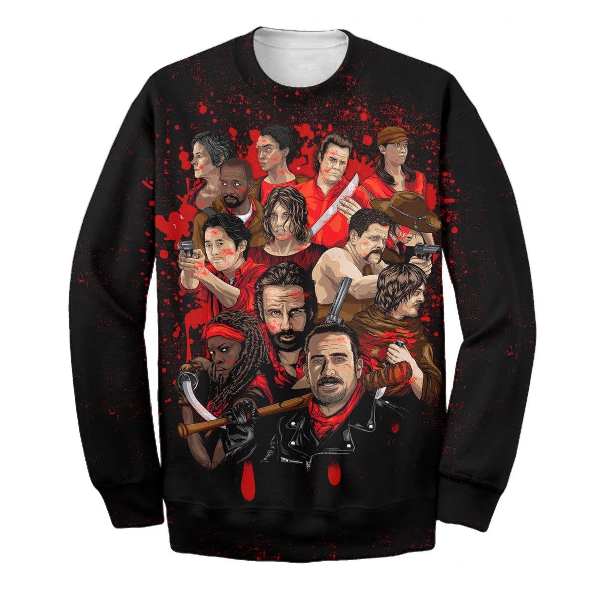 The Walking Dead Hoodie The WD Black 3D Print T-shirt Awesome The Walking Dead Shirt Sweater Tank 2024