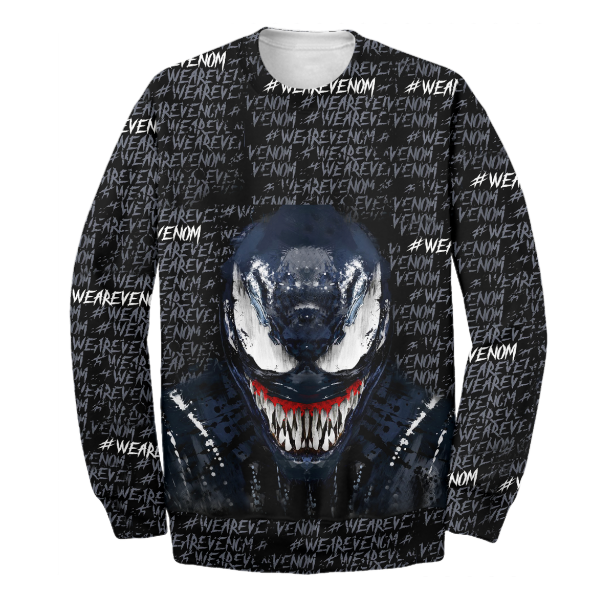 MV Venom T-shirt We Are Venom Black & Blue 3D Print T-shirt MV Venom Hoodie Sweater Tank 2024