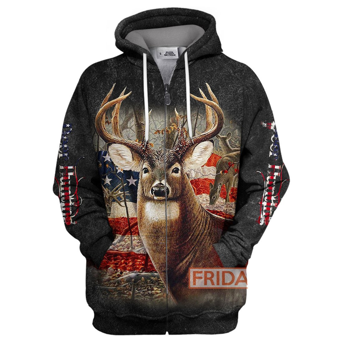 Gifury Hunting T-shirt Beautiful Deer American Flag Hunting T-shirt Hunting Hoodie Sweater Tank 2026