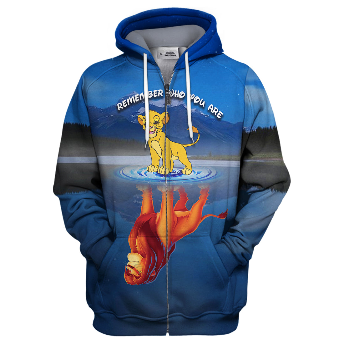LK T-shirt Remember Who You Are Simba Blue T-shirt Awesome DN Hoodie Sweater Tank