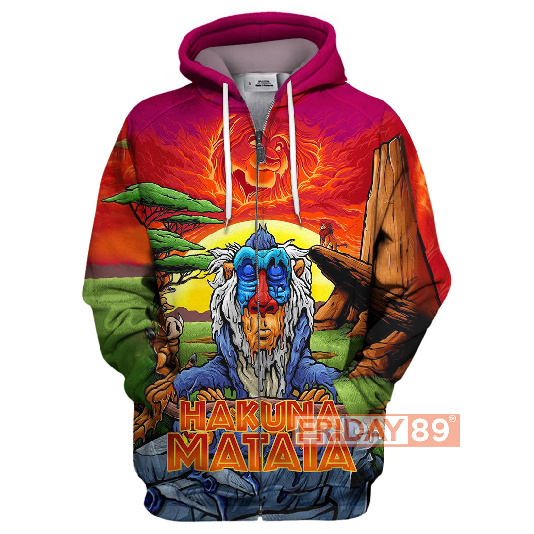 LK T-shirt LK Meditating Rafiki Hakuna Matata Lion T-shirt DN Hoodie Sweater Tank