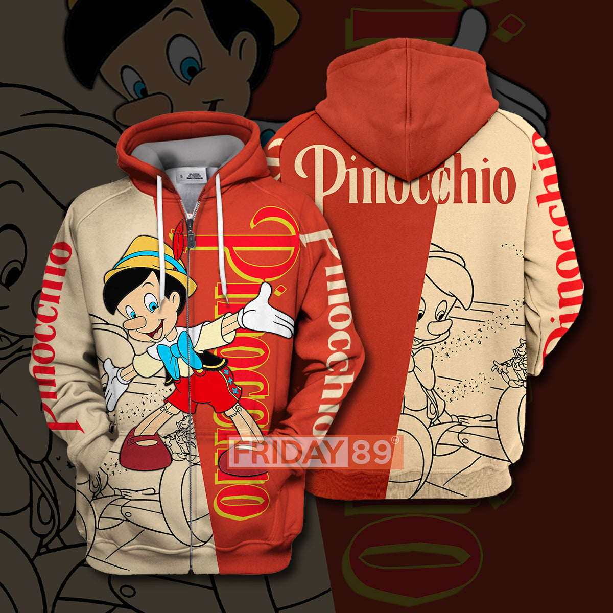 Pinocchio T-shirt Pinocchio Disney T-shirt Awesome DN Hoodie Sweater Tank