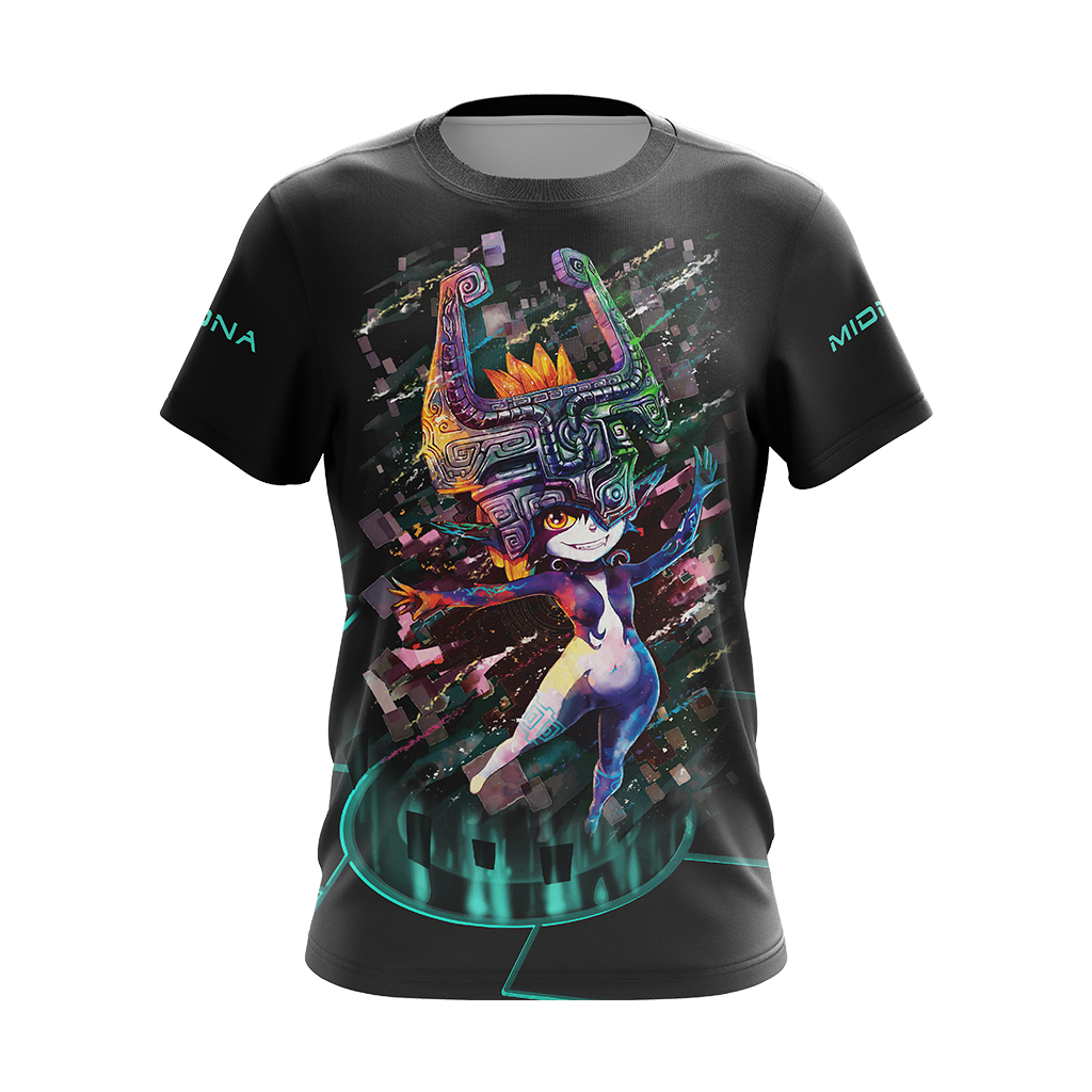 The Legend Of Zelda Hoodie Princess Midna Graphic T-shirt Black Green Unisex