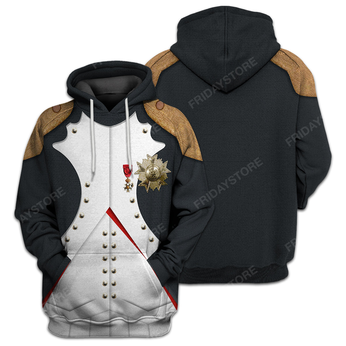Men's Historical Hoodie Custom Napoleon Bonaparte T-shirt Hoodie
