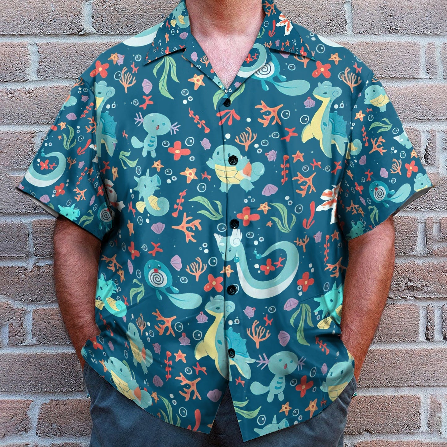 Water PoMo Pattern - Hawaiian Shirt